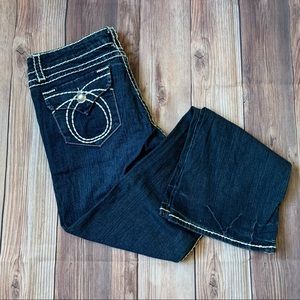 LA Idol Embroidered Denim Jeans Size 11